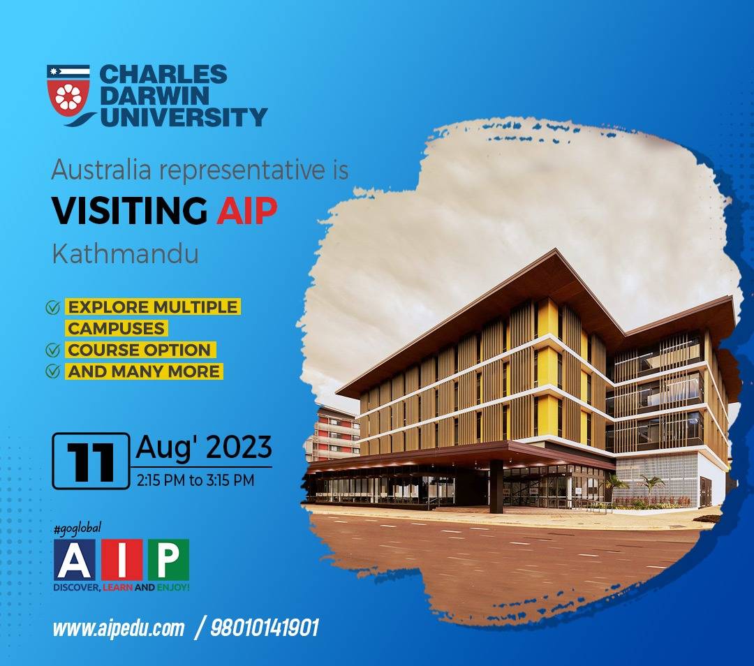 Information Session by Charles Darwin University, Australia at AIP Education, Kathmandu – A Pathway to World-Class Education